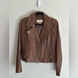 Michael Kors Learher Moto Jacket.